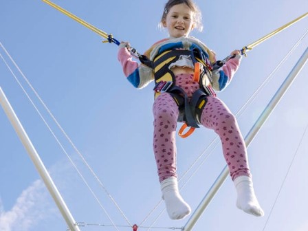 Bungee trampoline at Parkdean Resorts Camber Sands Holiday Park