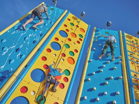 Climbing wall at Haven Allhallows