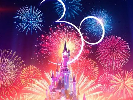 Disneyland castle, 30th anniversary