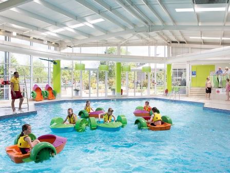Swimming pool at Haggerston Castle camping and touring