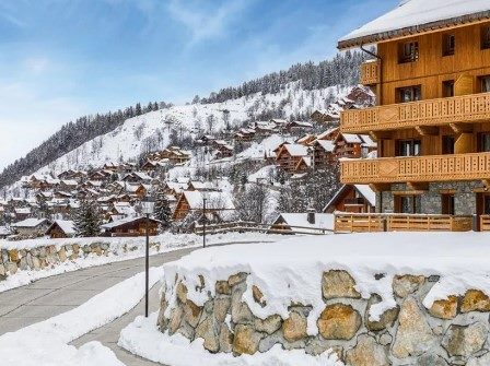 L'Hévana ski resort in the French Alps