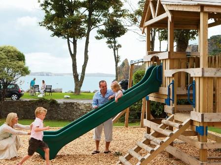 Lydstep Beach Holiday Park playground in Wales 