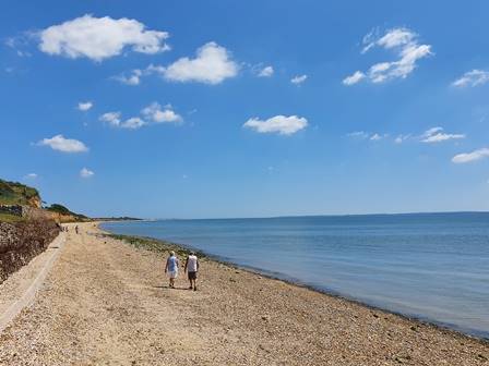 Beach at Solent Breezes Holiday Park 