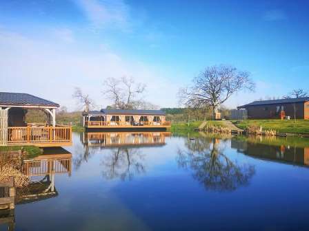 Waterside lodges at Caister Lakes Leisure Park
