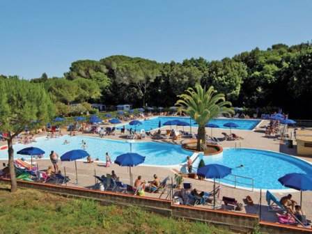 Swimming at Eurocamp's Valle Gaia Campsite in Tuscany
