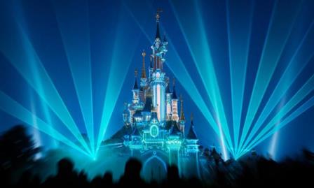 Disney D Light show at Disneyland Paris