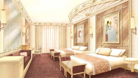 New room at Disneyland Hotel in Paris