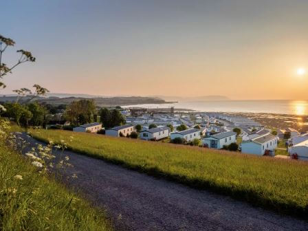 Sunset at Doniford Bay Holiday Park (picture from Haven)
