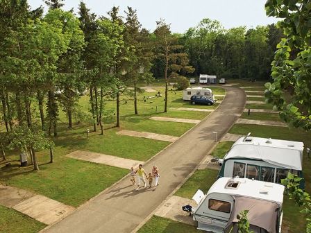 Camping and touring area at Haggerston Castle