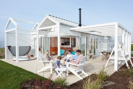 Haven holiday lodge with hot tub