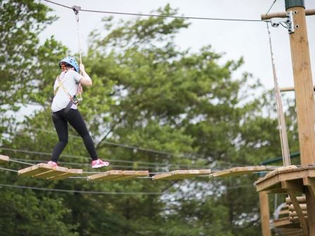 High ropes at Haven Lakeland camping and touring park