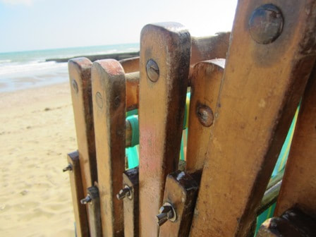 Deckchairs on the the beach