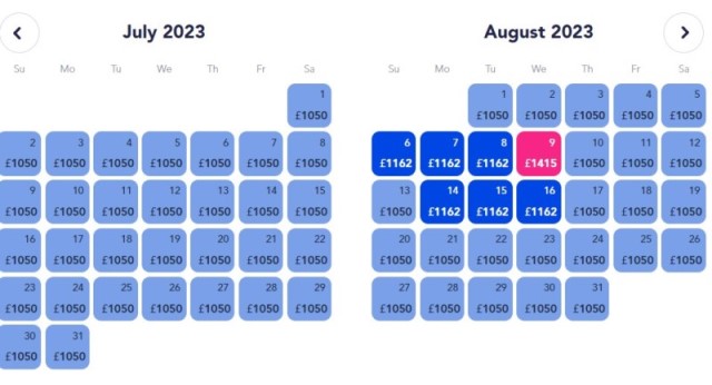 Disneyland Paris prices in July and August 2023