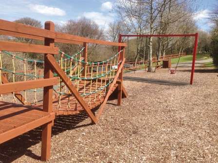 Playground at Lime Tree Park in Derbyshire