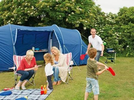 Tent at Littlesea Holiday Park