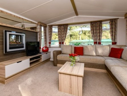 Caravan at Lowther Holiday Park in Lake District