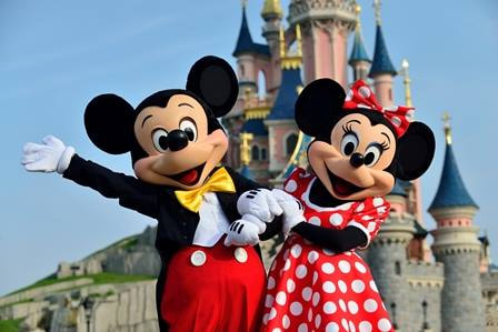 Mickey and Minnie at Disneyland Paris