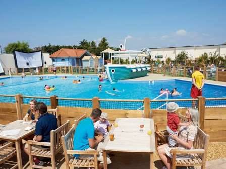 Swimming pool at The Orchard's camping and touring park