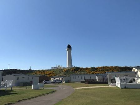 Silver Sands Holiday Park with lighthouse