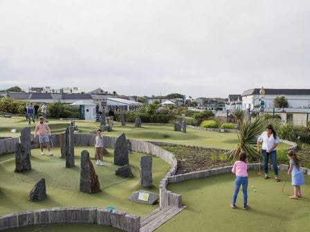 Haven Perran Sands camping and touring Holiday Park minigolf