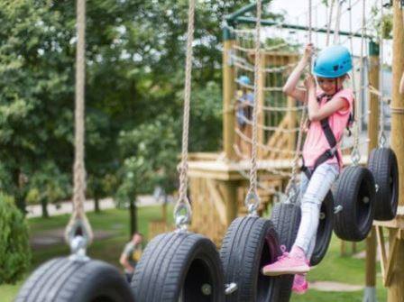 Haven Primrose Valley Holiday Park high ropes