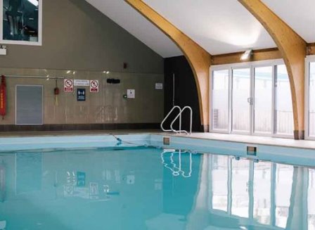 Swimming pool at Retallack Resort and Spa in Cornwall