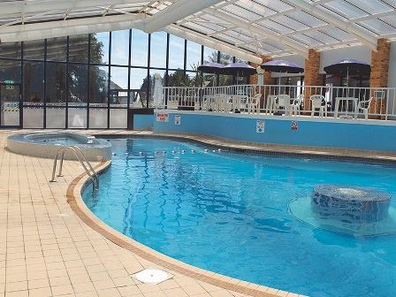 Indoor swimming pool at Seaview Village Holiday Park in Cornwall
