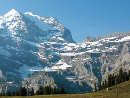 Mountains at Eurocamp Jungfrau Campsite