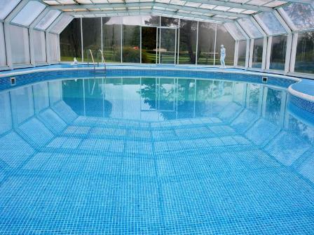 Swimming pool at Welsh Cob Cottage