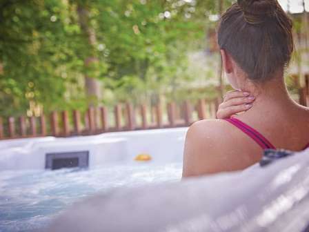 Hot tub at Thorpe Forest Lodges